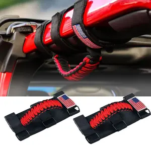 2-Pack Jeep Roll Bar Grab Handles – Heavy-Duty Interior Assist Handles for Wrangler & Gladiator