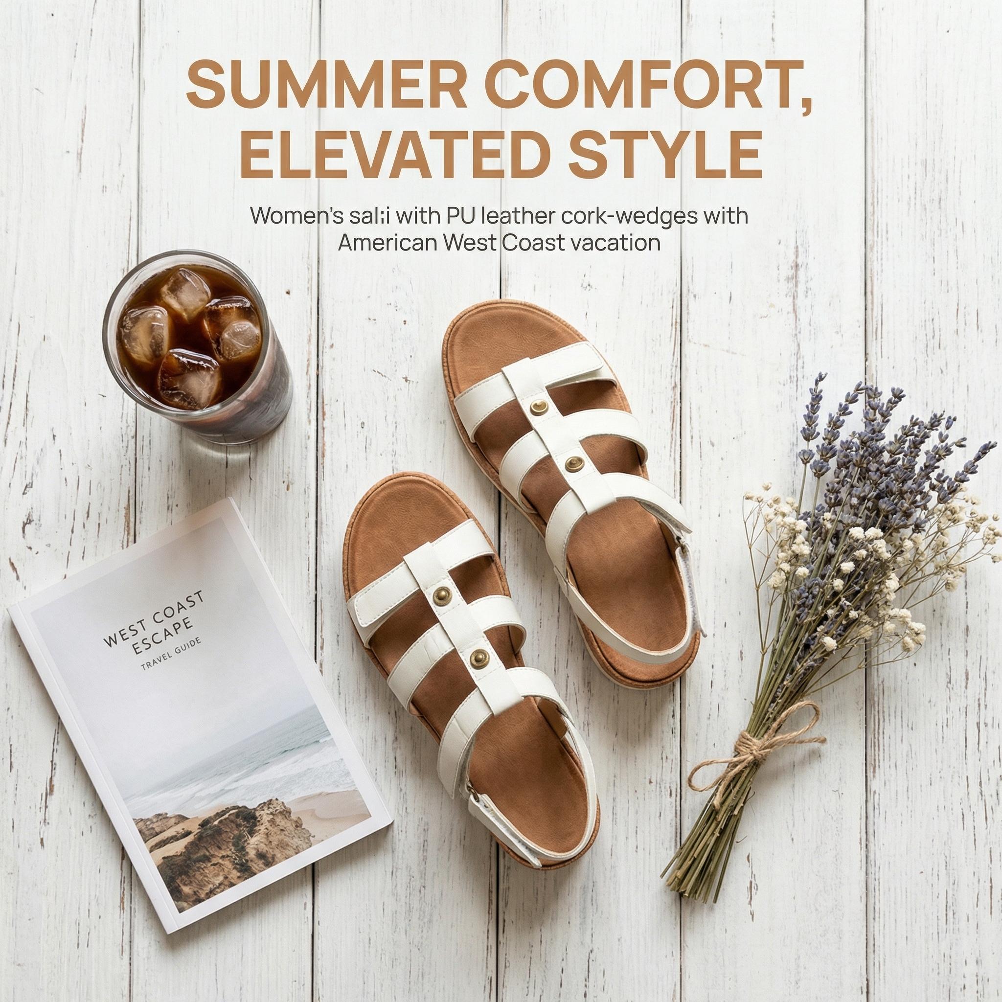 UBFEN Womens Open Toe Gladiator Sandals Summer Walking Comfort Shoes