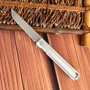 Sandvik-12c27 steel flat blade knife, suitable for cutting fruits at home and cutting vegetables and meat in restaurants