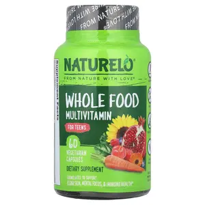 NATURELO Whole Food Multivitamin, For Teens, 60 Vegetarian Capsules