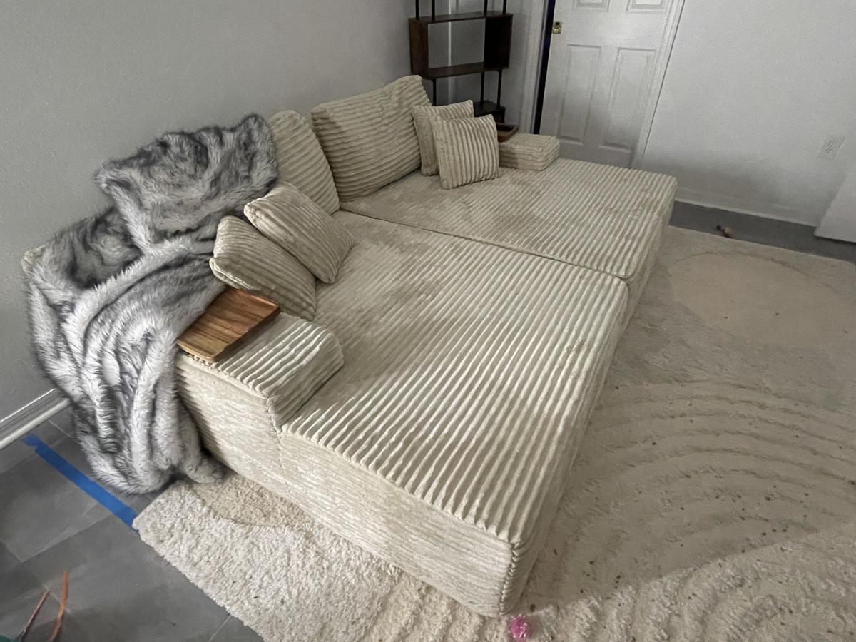 Item: Beige Plush Corduroy