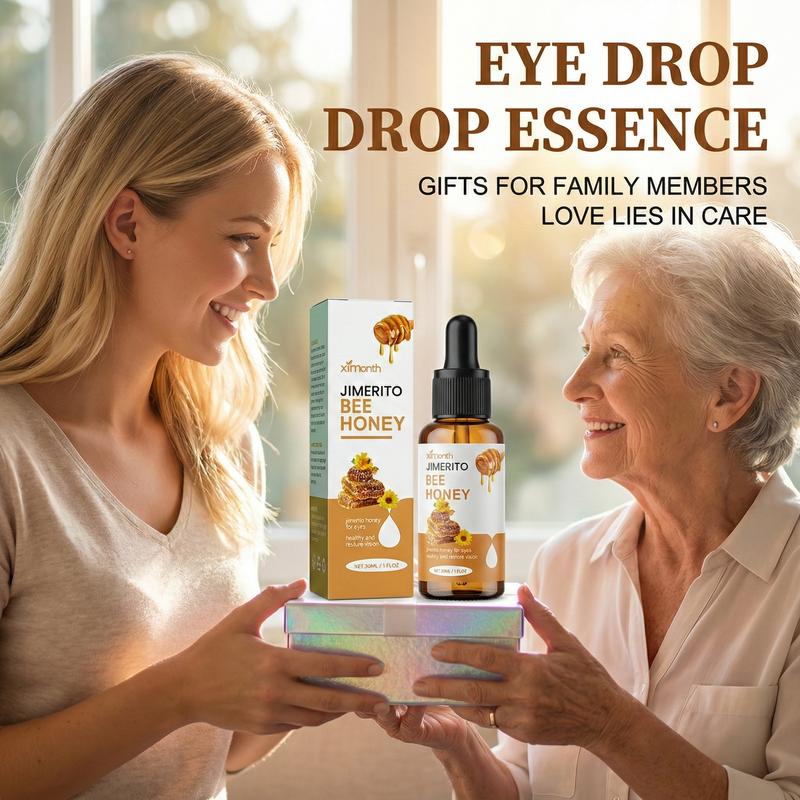 Bee Honey Eye Drops Refreshing Moisturizing Soothing for Dry Astringent Eyes Natural Fast Acting Daily Care 30mL Eyedrops