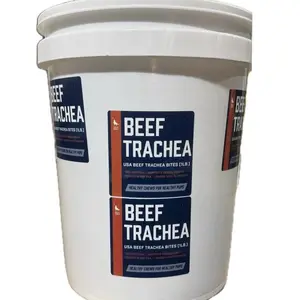 6” Beef Trachea Bucket (4 Pounds) 100% Natural Dog Chew Treats - Single-Ingredient