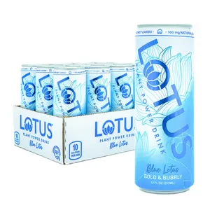 Blue Lotus Plant Power Drink™ | Sugar Free, 10 calories | 160 mg Natural Caffeine from Green Coffee Beans | Made with Organic Plant-Based Ingredients