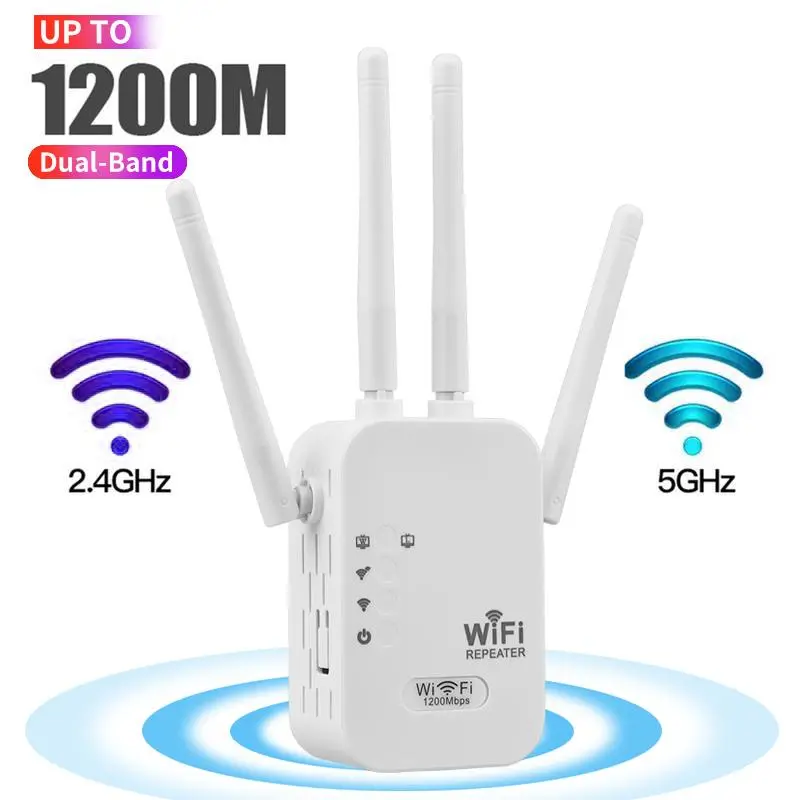 WiFi Extender–1200Mbps Dual-Band 5GHz/2.4GHz,Cover 10,000Sft,Up to AC1200,Connect 60+Devices,Perfect for Home,Office&Gifting-High speed,stable signal,compatible with almost all WiFi-enabled devices, -valentine's gift for bf,super bowl decorations 2026