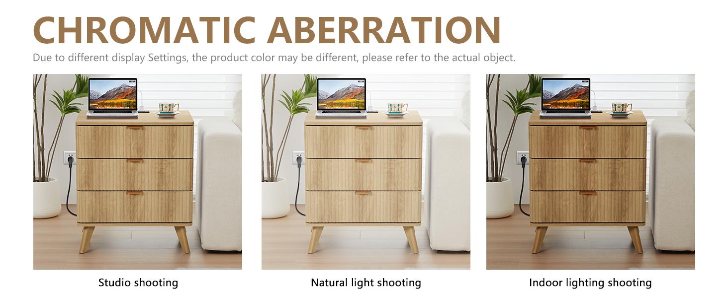 Giratree 3 Drawer Farmhouse Nightstand Set of 2 with Charging Station, Mid Century Modern Wide Nightstand with Drawers, Fluted Nightstand Dresser for Bedroom Bedside Table, Living Room End Table with Storage Giratree 3 Drawer Farmhouse Nightstand Set of 2 with Charging Station, Mid Century Modern Wide Nightstand with Drawers, Fluted Nightstand Dresser for Bedroom Bedside Table, Living Room End Table with Storage