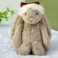 bunny with Christmas'hat