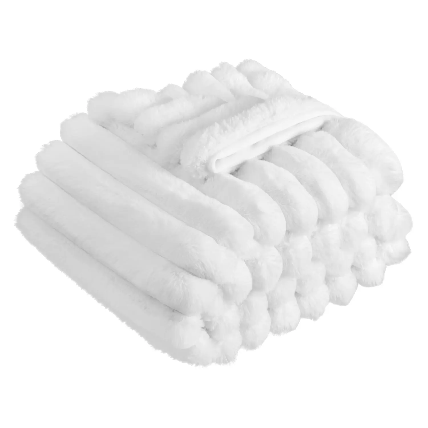 【Summerfinds】VEVOR Throw Blanket,50 x 60 Inches / 1270 x 1524 mmFaux Fur Cozy Throw BlanketsCute Small Fuzzy ThrowsLightweight Super Soft Bed BlanketIdeal for CouchSofaBedroomWhite, Throw Blankets