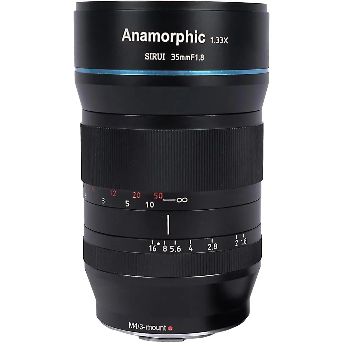 SIRUI 35mm F1.8 1.33X M4/3 Anamorphic Lens, Cinema Lens for E/L/RF/MFT/Z Mount, Blue Flare Camera Star
