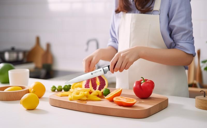 ASETY 15 PCS Kitchen Knives Set with Block NSF Built-in cooking Knife Sharpener Block German Stainless Steel Knife Block Set Full Tang professional Chef Knife Set Food sharp steak knife Meat Boning set for men's box gift Wooden Block Handles Holder