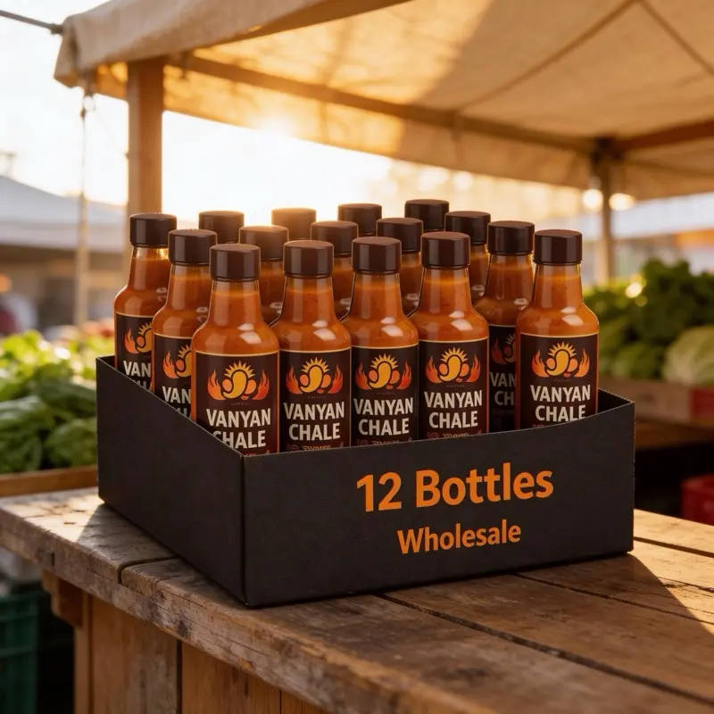 Vanyan Chale Pake 12 Hot Sauce Pepper - 12 Bottles of Spicy Flavor for Your Meals