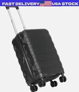 Hardside Carry On Spinner Suitcase Luggage Expandable with Wheels 22" Black