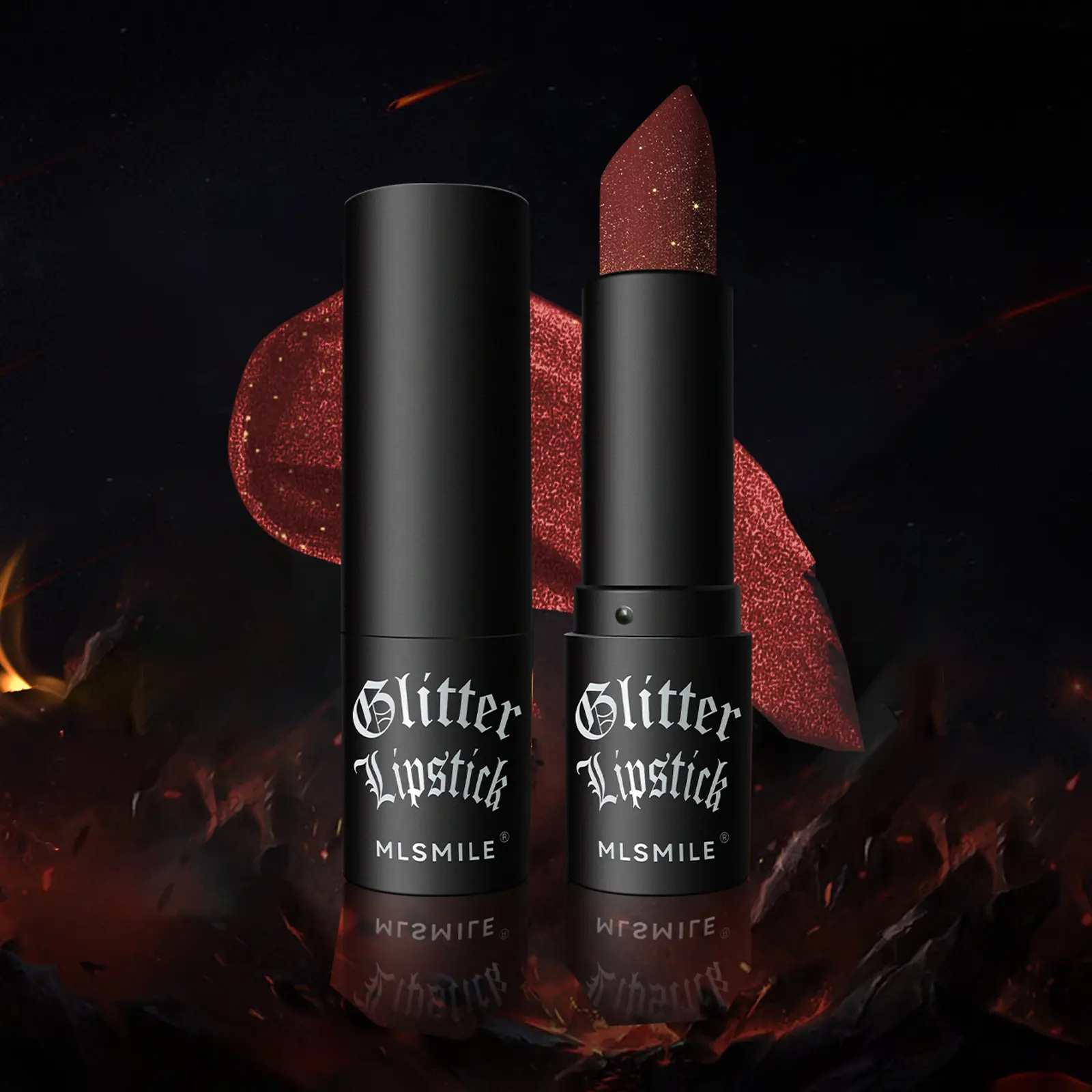 Colorful Shimmer Lipstick, Moisturizing Hydrating High Pigment Formula, Non-Stick Cup Matte Finish, Perfect for Women & Girls, Halloween Vampire Makeup, Metallic, Hydrate, Glittery Lip Gloss, Lipgloss, Lip Cosmetic, Lip Products
