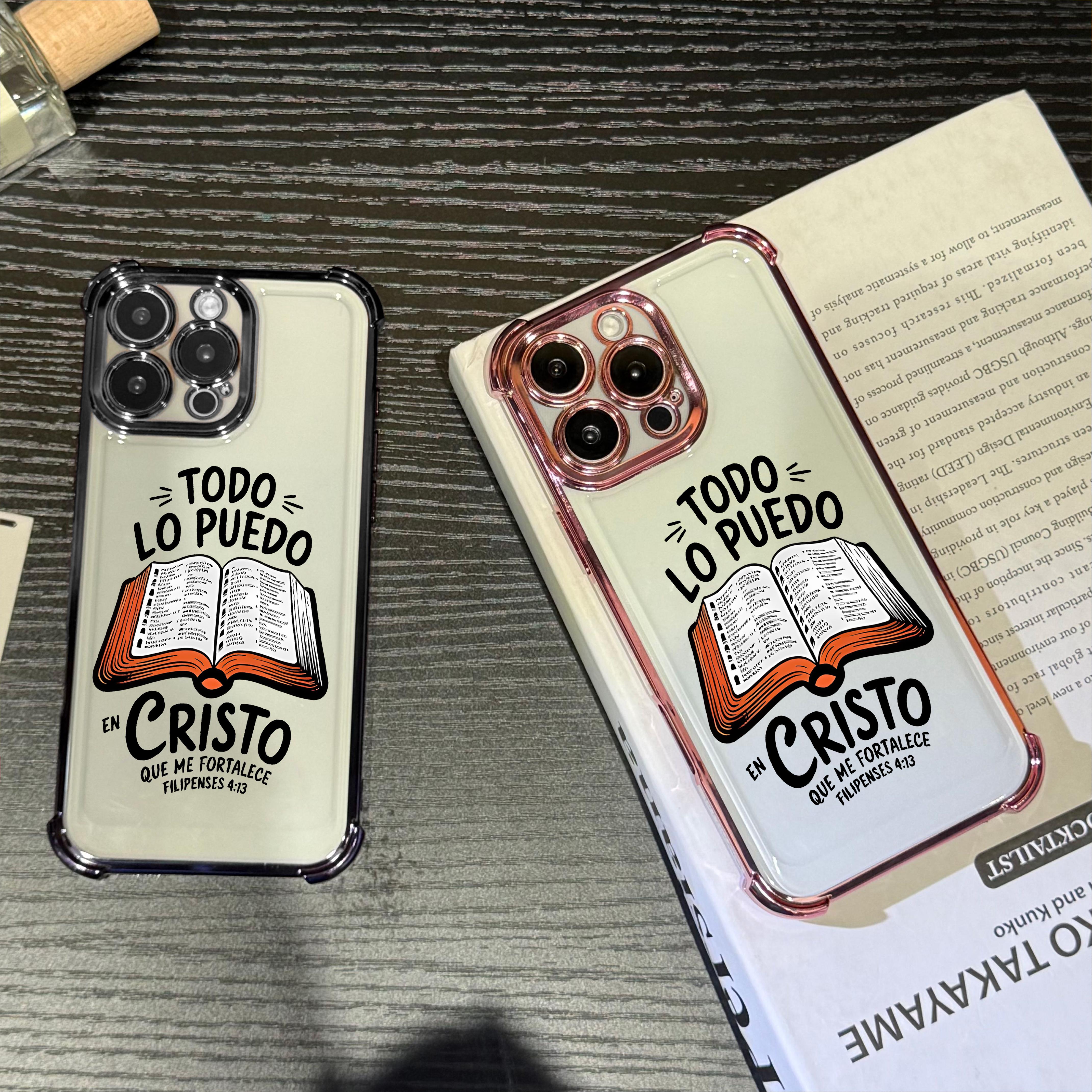 Bible Verse Aesthetic Christian Pattern Four Corner Anti-Fall Phone case for iPhone Samsung Galaxy 17Pro Max Air 16Plus 15 14 13 12 11 XR XS S26 S25 S24 S23 S22 cases, Transparent cover, Non-Yellowing, Shockproof Soft silicone, Gifts for girls.JL39 Bible Verse Aesthetic Christian Pattern Four Corner Anti-Fall Phone case for iPhone Samsung Galaxy 17Pro Max Air 16Plus 15 14 13 12 11 XR XS S26 S25 S24 S23 S22 cases, Transparent cover, Non-Yellowing, Shockproof Soft silicone, Gifts for girls.JL39