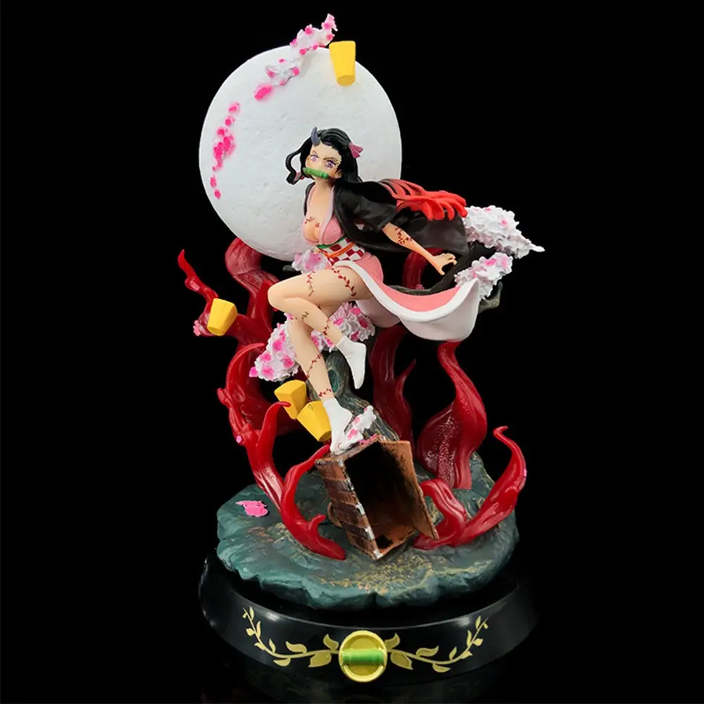 One Piece Demon Slayer Kimetsu no Yaiba Nezuko Kamado Figure, Anime Collectible, Nezuko Kamado Blood Demon Art Statue, Desktop Statue, Decoration Figure, Collectible Figure Ornament, Gift for Demon Slayer Lovers, Desk Decor for Otakus