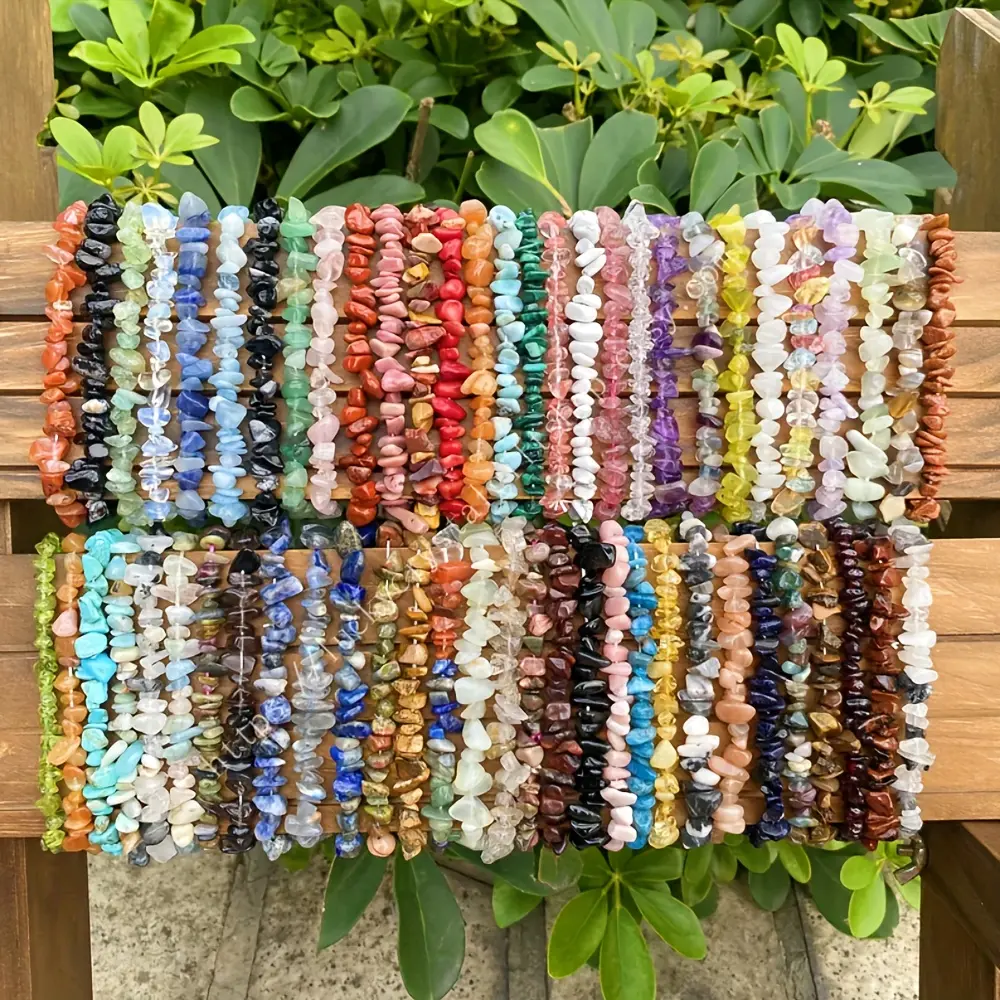 Female 24pcs Handmade 3-Stone Bracelet Stacks - Natural Stone Design, Boho Earthy Vibe, Embedded Turquoise/Rose Quartz/Labradorite Gems, Daily Casual Wear Fashion Jewelry Accessories