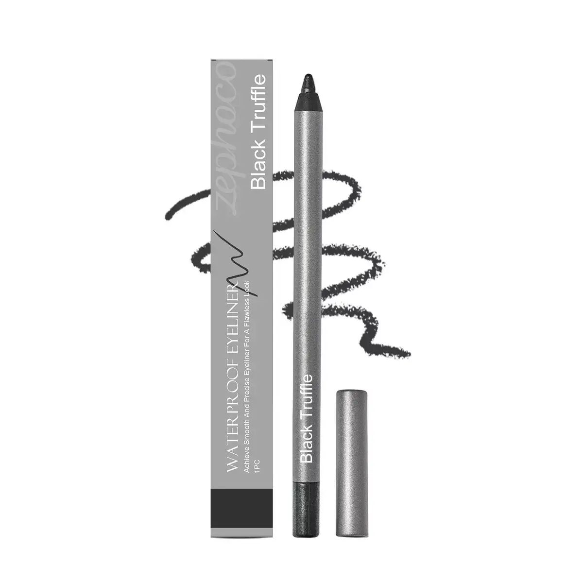 Matte Retractable Waterline Gel Eyeliner - Lightweight, Waterproof, Smudge-Proof, Long-Lasting, Tear-Proof for Watery Eyes, Glides Smoothly, Stay-Put for Swimming, Black Brown Nude Shades | Daily & Evening Eye Makeup Product, Ideal Makeup Gift