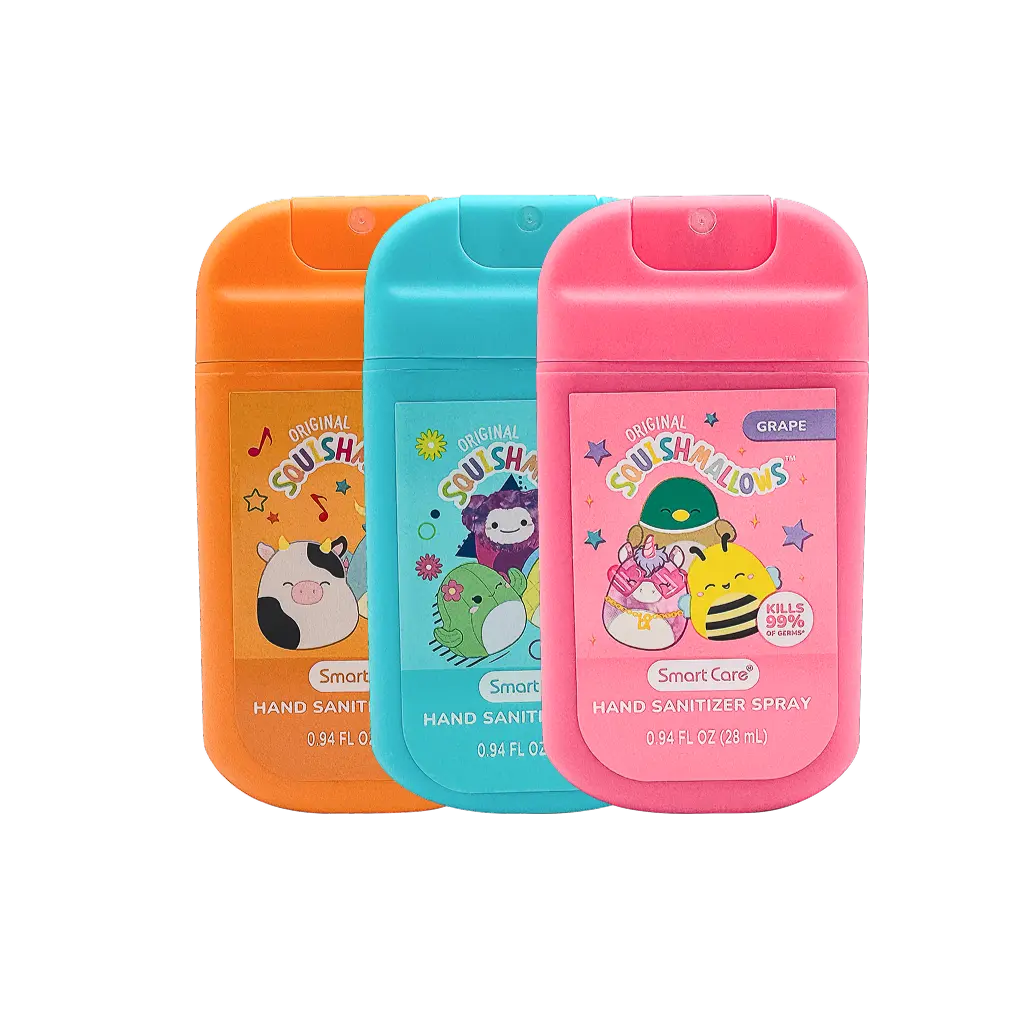 Squishmallows Hand Sanitizer Spray, 3PK