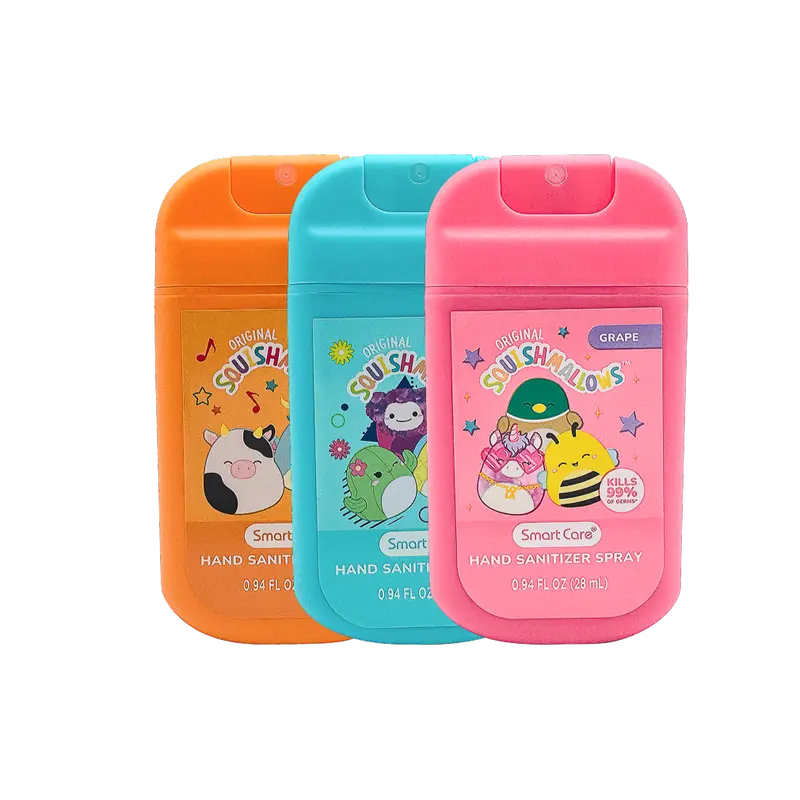 Smart Care Squishmallows Hand Sanitizer Sprays with Case and