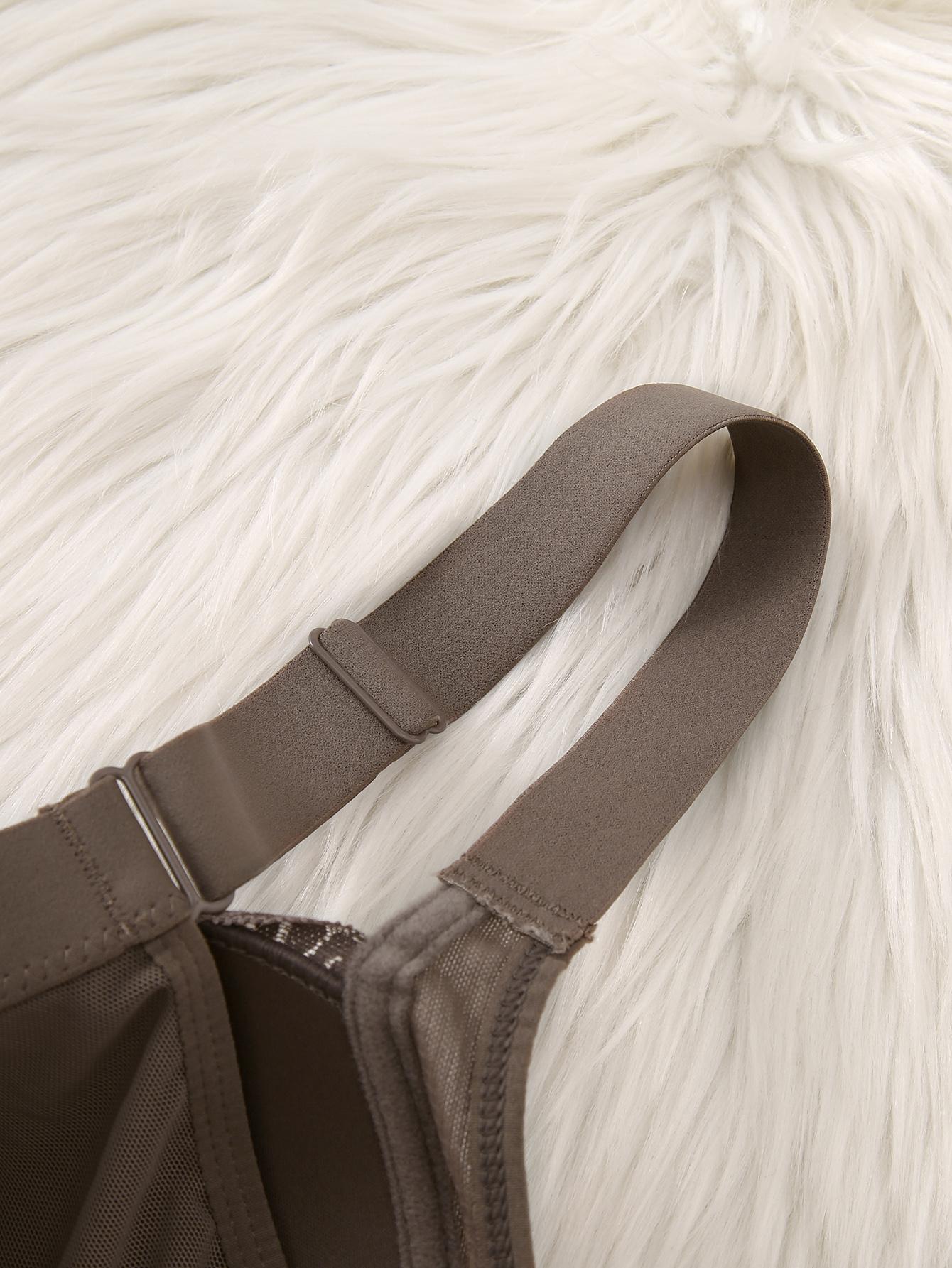 Mimilemon 2PC  Plus Size Lace Push up Bra Comfort Padded Underwire Smoothing Wide Strap Full Coverage Minimizer T-shirt Bra Elegance Chic Womenswear Everyday Everyday Everyday