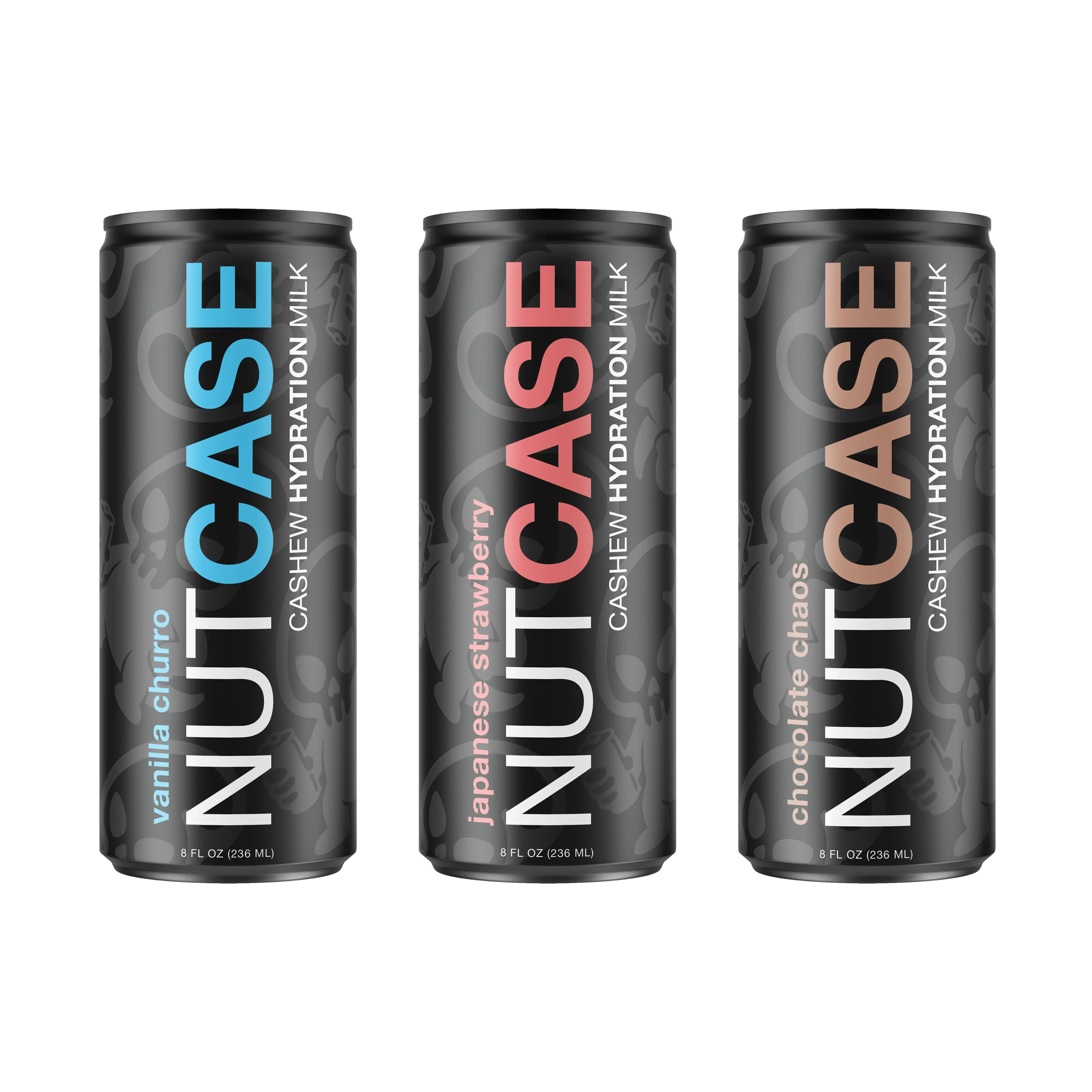 NUTCASE Plant-Based Cashew Milk Drink, 12-Pack, Dairy-Free, Creamy & Healthy, Multiple Flavors (Chocolate, Vanilla, Strawberry), Electrolytes, Potassium, Magnesium, Himalayan Salt, No Gluten, Soy, Lactose
