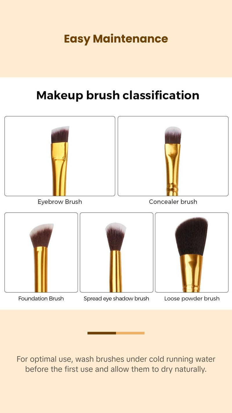 5Pcs Nezuko Makeup Brush Set 5Pcs Nezuko Makeup Brush Set