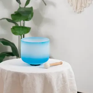 Crystal singing bowl 8 inch G NOTE For Mindfulness Meditation Yoga Sound Bath