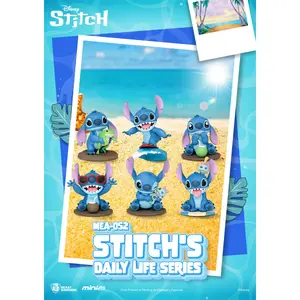 Beast Kingdom - Disney - Stitch's Daily Life Series Blind Box (One random figurine/statue per purchase)  [COLLECTIBLES] Blind Packaging , Collectible