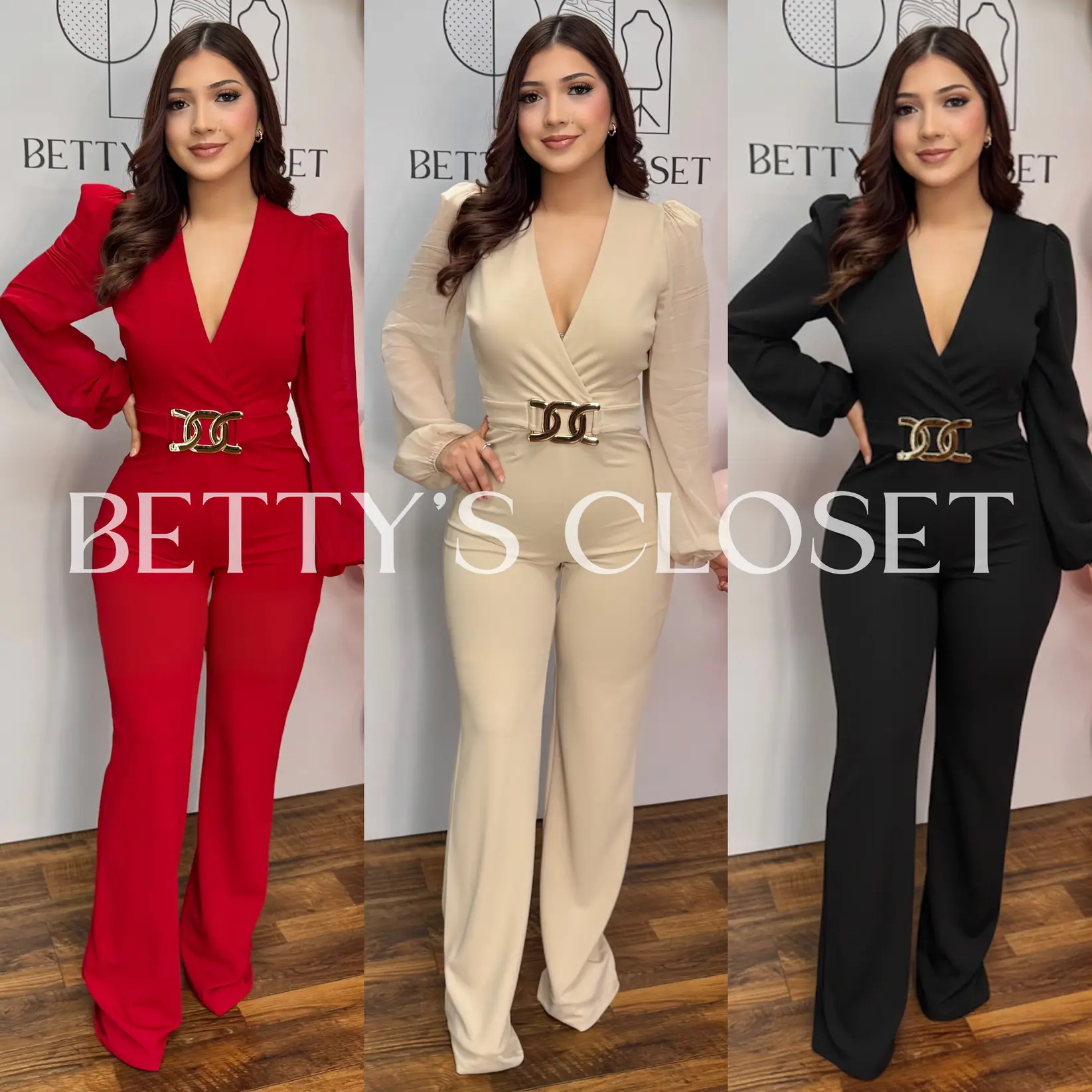 Ellie Elegant Long Loose Sleeve Jumpsuit