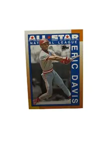 Topps All Star National League Outfield Cincinnati Reds Eric Davis Baseball Card