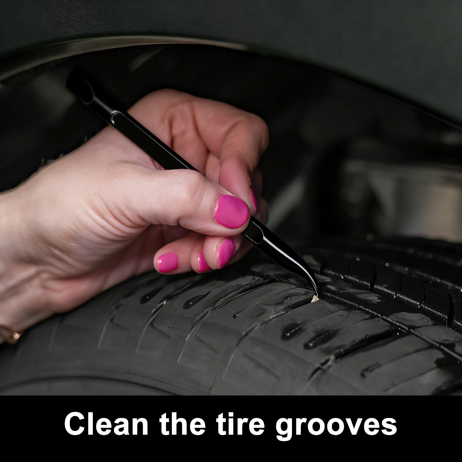 6 PCS Car Detailing Pick Set, Automotive Crevice Cleaning Tool Set, Carbon Fiber Plastic Scraper Tool Non-scratch, Interior and Exterior Use, Black 6 PCS Car Detailing Pick Set, Automotive Crevice Cleaning Tool Set, Carbon Fiber Plastic Scraper Tool Non-scratch, Interior and Exterior Use, Black