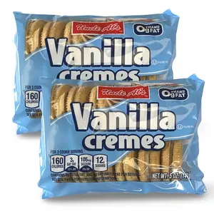 Uncle Al's Vanilla Cremes Cookies, 5 Oz, 2 Packs, Sandwich, Sweet