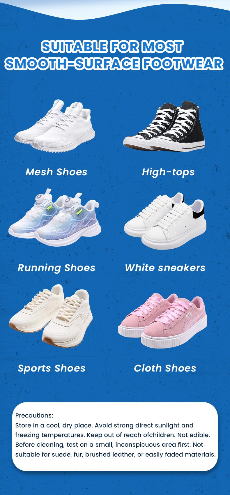 No-Wash Solid White Shoe Cleaner Cream 160g Multipurpose Stain-Removing Formula with Sponge for Leather Silicone Car Interiors Gentle Non-Irritating Eco-Friendly