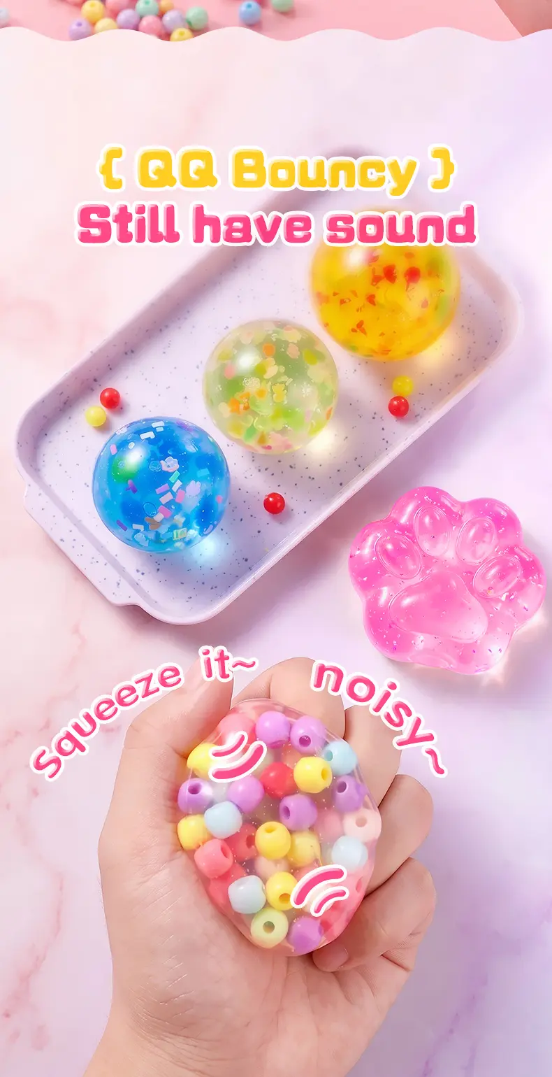 Kawaii DIY Cat Paw Squishy Kit - Super Soft Mochi Texture, Squishies Toys, Relaxing ASMR Stress Relief, Fidget Slime & Squishy Toys, Cool Gifts for Kids, Creative Play Vacation Craft Activity, Handmade Room Decor