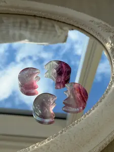 Small Fluorite Moon Crystal