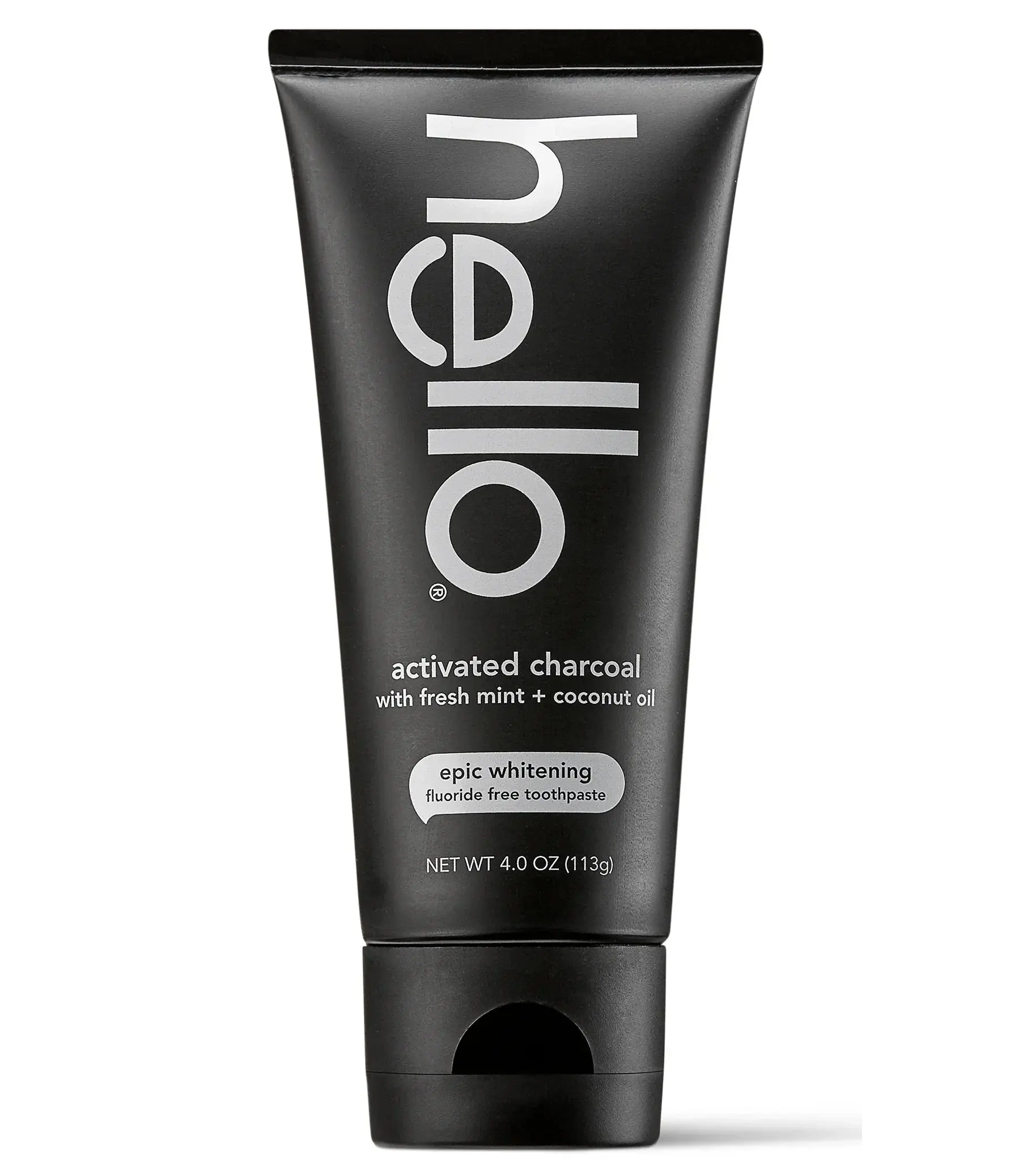 Hello Activated Charcoal Epic Whitening Toothpaste - Fluoride Free, Vegan, Minty Freshening, Bamboo Charcoal, No Peroxide, No SLS, 4.0 oz