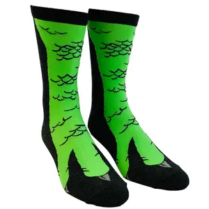Men's Dinosaur Foot Socks Funny Jurassic T-Rex Dino Lover Novelty Footwear Funny Graphic Socks Comfortable Fitted Spandex Cotton