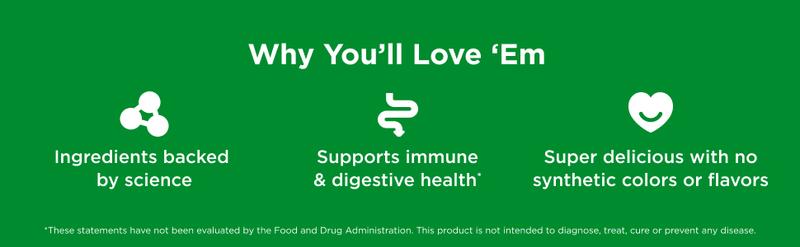 OLLY Extra Strength Probiotic Gummy, 6 Billion CFUs, 2 Strains, Supplement, Apple, 50 Count