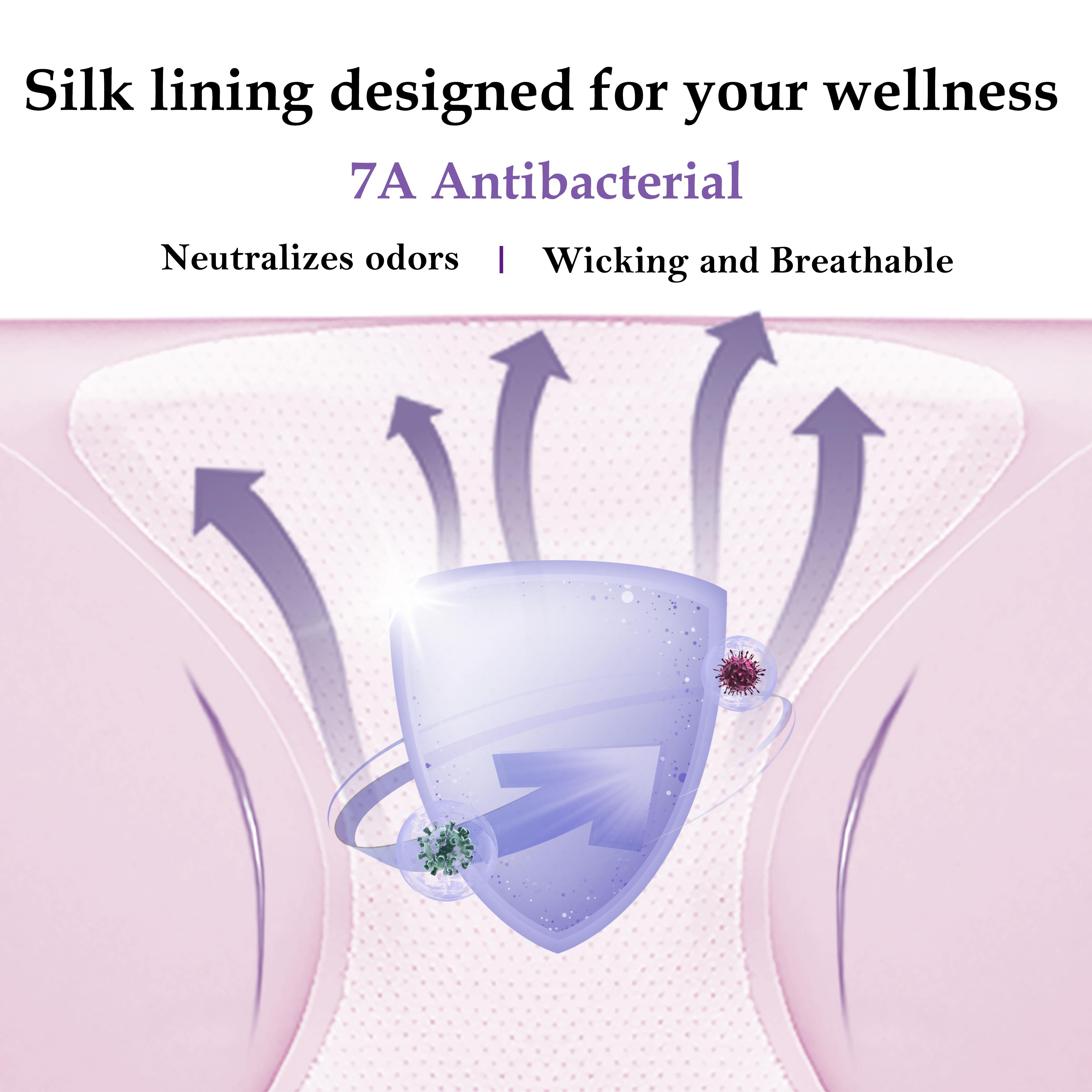 Nowazton Women's Antibacterial  Seamless Panties, High Waisted No Show Breathable Full Coverage Briefs, Ultra Comfy Daily Wear