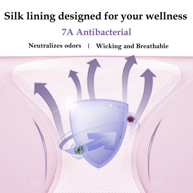 Nowazton Women's Antibacterial  Seamless Panties, High Waisted No Show Breathable Full Coverage Briefs, Ultra Comfy Daily Wear