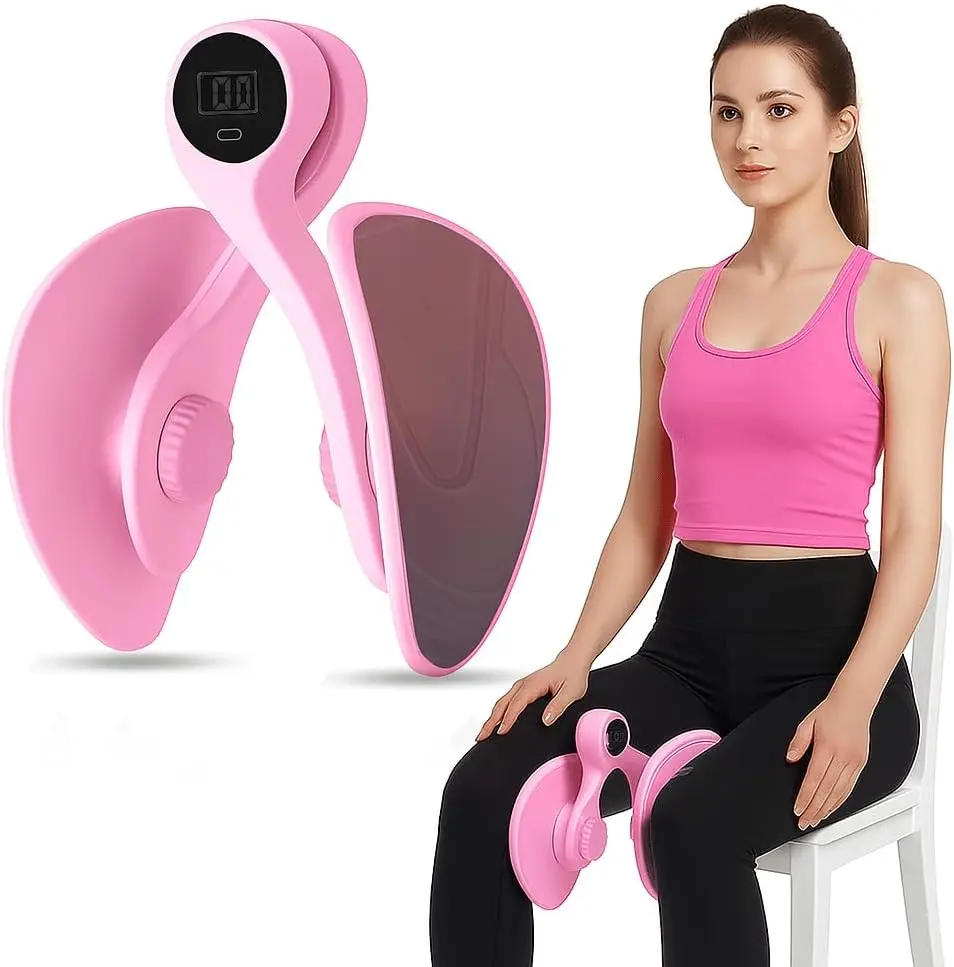 Thigh Hip Trainer Kegel Exerciser 0-120 Lbs Adjustable Resistance, Pelvic Floor Exercise Devices, Inner Thigh Exerciser for Women Men, Thigh Exercise Equipment