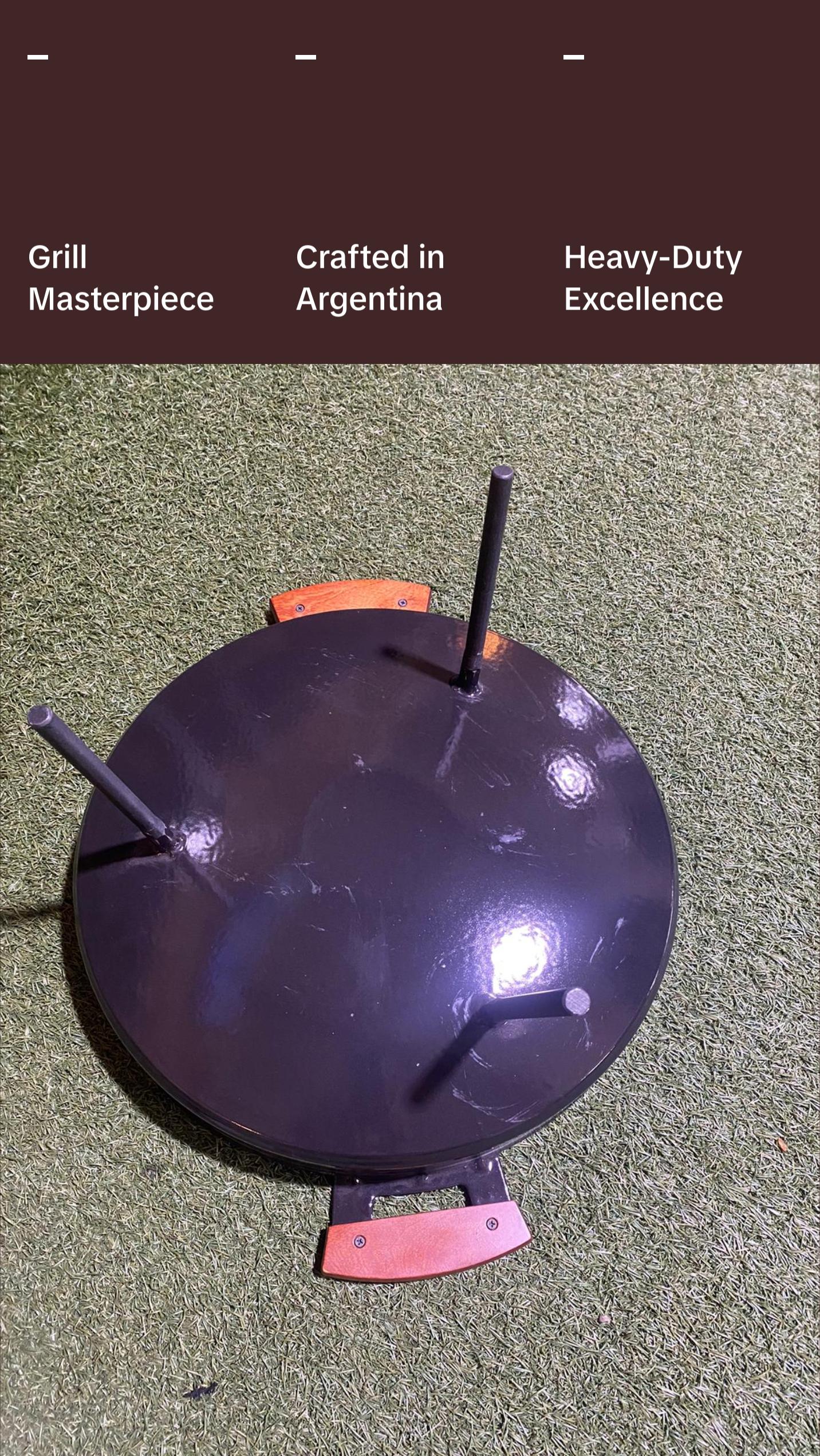 Tromen Argentine Enameled Cooking Disk 16.5" x 4"- Your Outdoor Culinary Masterpiece Grill Sturdy