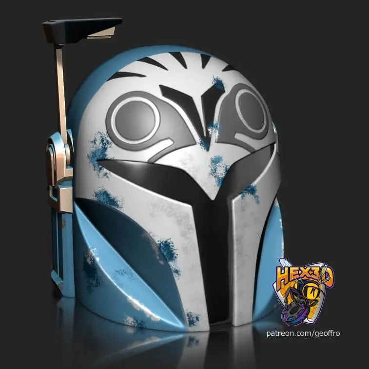 Border3D LLC Cosplay Helmet Unisex 1 Geoffro Hex3d Design PLA+ 3D Printed Armor Prop Lightweight Masks for Conventions & Photoshoots
