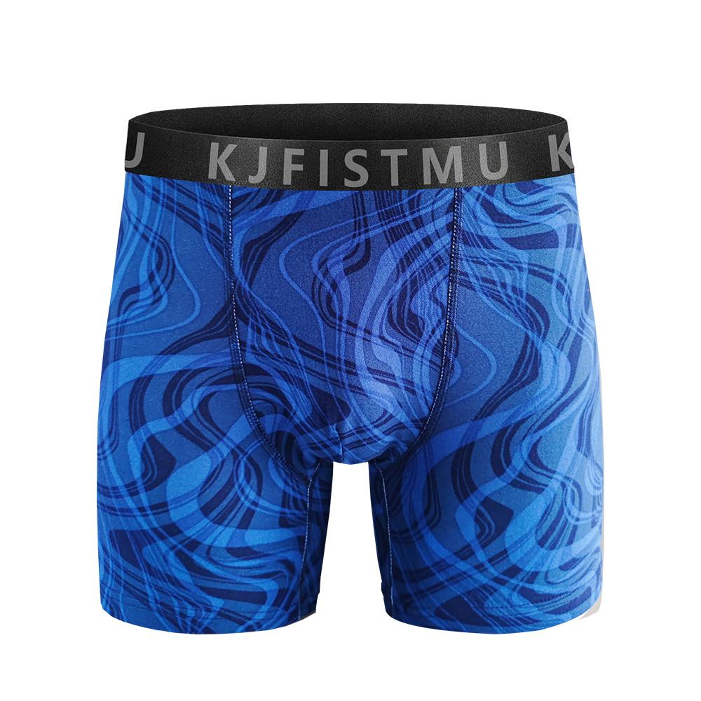KJFISTMU 5-Piece Men's Boxer Brief Set | Popular Random Graffiti Prints | Unique Street Art Design | Breathable and Stretchy Underwear Set | 95% Polyester, 5% Spandex, Moisture-Wicking | Suitable for Everyday Wear and Workouts