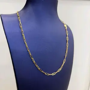 necklace paperclip 10k
