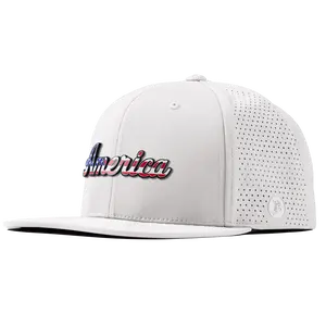 America Script Elite Classic Flat Brim Hat