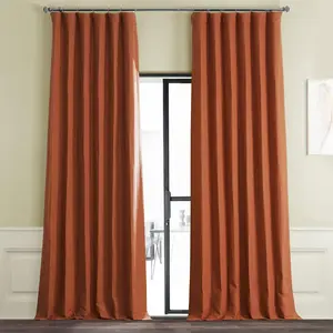 Half Price Drapes Textured Bellino Room Darkening Curtain