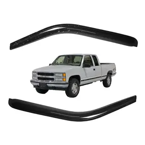 Tape-on -For 1988-1998 Chevrolet Silverado & GMC C1500 K1500 & 1995-1999 Tahoe& 1992-1999 Yukon Window Visor-Black Sun Shade # Vent Shades# Car Windshield# Car Weather Shields# Wind Deflector