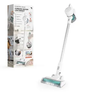 Sharper Image Cordless Vacuum Lightweight Stick and Handheld Combo White