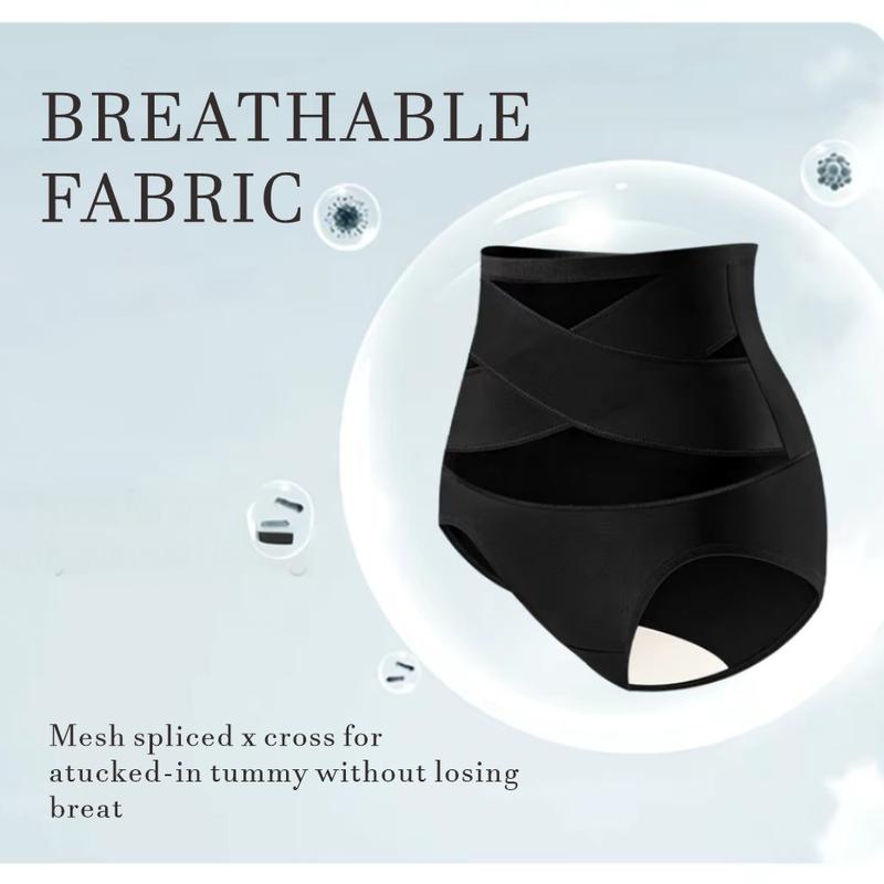 Women's High-Waist Panties，6 Pack ,Cross-Mesh Panel Underwear,Ultra Soft Comfort Fit Briefs -Womenswear lady basic minimalist Floral Lace Set for Women pant